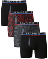 HANES MEN'S ULTIMATE 4PK. SPORT BOXER BRIEFS