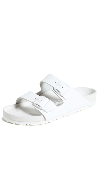 BIRKENSTOCK ARIZONA EXQUISITE SLIDES WHITE