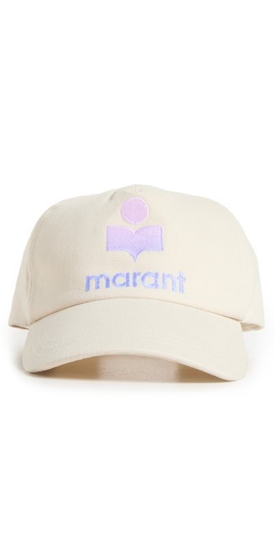 Isabel Marant Embroidered-logo Cap In Violet