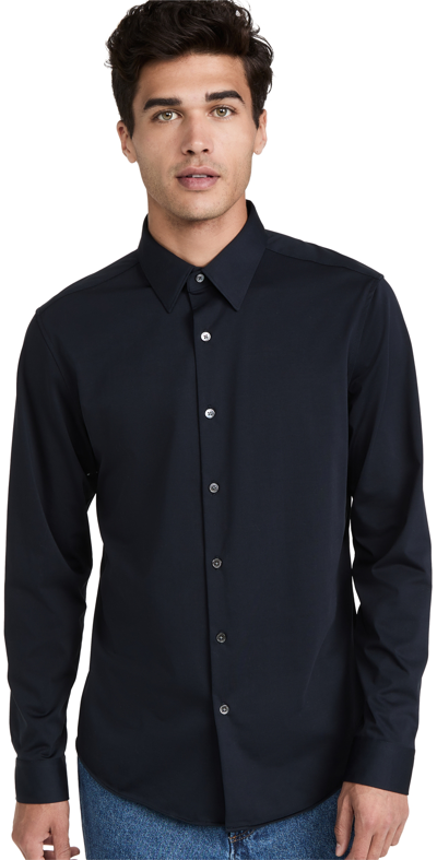 Theory Sylvain Slim Fit Button-up Dress Shirt In Black