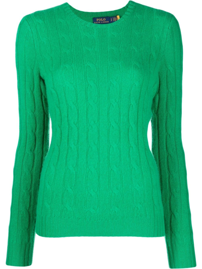 Polo Ralph Lauren Cable-knit Cashmere Jumper In Grün