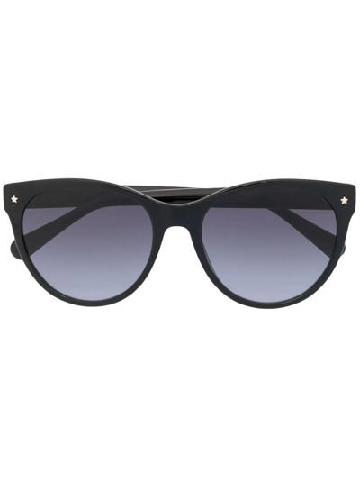 Chiara Ferragni Tinted Cat-eye Sunglasses In Black