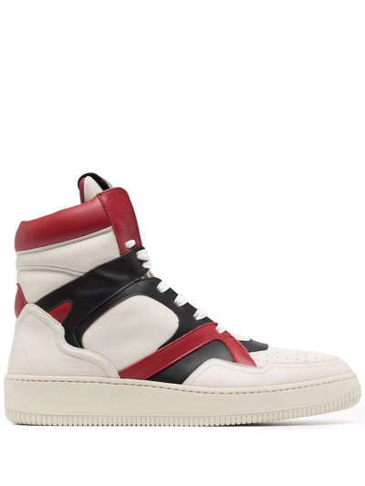 Human Recreational Services Mongoose High-top Sneaker Bone White Black And Red