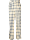 BODE CHECKED STRAIGHT-LEG TROUSERS