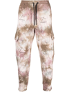 EMPORIO ARMANI TIE-DYE LOGO TRACK PANTS