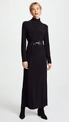 NORMA KAMALI TURTLENECK GOWN BLACK,NKAMA30524