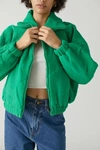Urban Outfitters Uo Olivia Quilted Bomber Jacket In Green