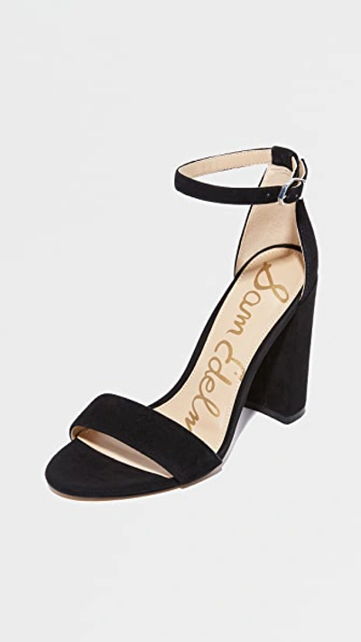 Sam Edelman Yaro Suede Sandals In Black