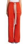 Stella Mccartney High-rise Cotton Twill Cargo Pants In 6525 Chilli Red