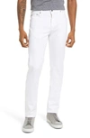 Ag Everett Slim Straight Leg Jeans In White
