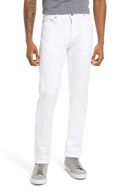 Ag Everett Slim Straight Leg Jeans In White