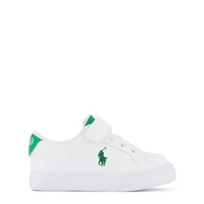 Ralph Lauren White Theron Iv Trainers