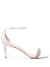 Stuart Weitzman Women's Nudistcurve Braided Sandals In White
