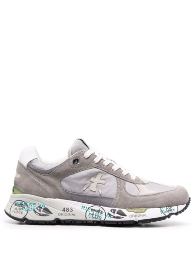 Premiata Mase Panelled Low-top Sneakers In Grigio