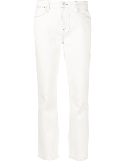 Frame Le Original White Straight-leg Jeans