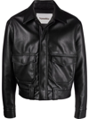 NANUSHKA POINT-COLLAR LEATHER JACKET