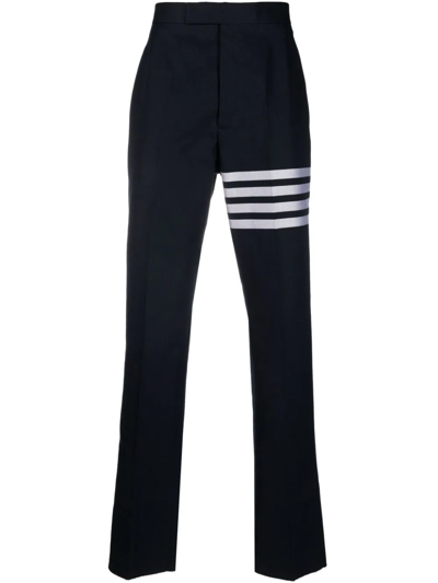 Thom Browne 4-bar Stripe Tailored Trousers In Blue