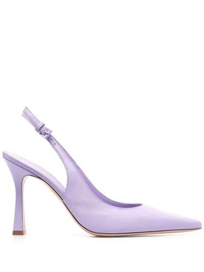 Roberto Festa Sling-back Mules In Violett