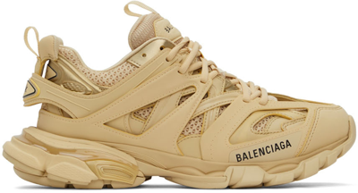 Balenciaga Beige Track Sneakers In Beige & Black