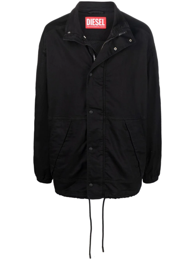Diesel D-rodney Denim Jacket In Black | ModeSens