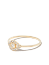Sydney Evan 14k Yellow Gold Large Evil Eye Diamond Ring In Gold
