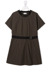 MONCLER SHORT-SLEEVE SMOCK DRESS