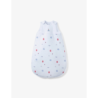 The Little White Company Babies' White London Cotton Sleeping Bag 2.5 Tog 18-36 Months 0-6 Months