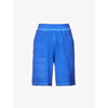 A-cold-wall* Debossed-logo Elasticated-waist Bermuda Shorts In Cobalt Blue