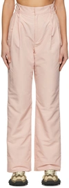 Trunk Project Pink Polyester Trousers In Pink