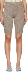 Mm6 Maison Margiela Multicolor Cotton Shorts In 001f Moulinè