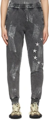 Etudes Studio Ssense Exclusive Grey Cotton Lounge Pants In Black Brush