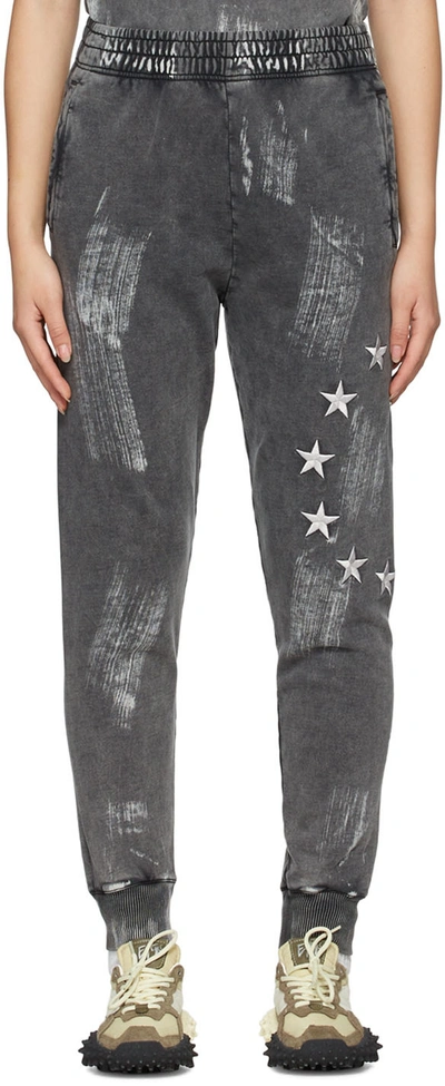 Etudes Studio Ssense Exclusive Grey Cotton Lounge Pants In Black Brush