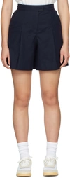 A.P.C. NAVY DIANE SHORTS