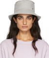 MAISON MICHEL GREY WOOL JASON BUCKET HAT