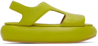 Marsèll Ssense Exclusive Green Ciambellona Sandals In 788 Lime
