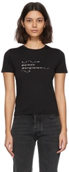 Maison Margiela Roundneck T-shirt With Logo Print In Black
