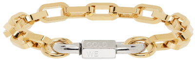In Gold We Trust Paris Gold Carabiner Bracelet