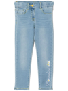 MONNALISA TWEETY-RHINESTONE SLIM JEANS