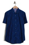 Robert Graham Bayview Woven Shirt In Navy