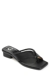 Journee Collection Mina Strappy Heeled Mule In Black