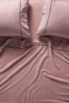 Anthropologie Tencel Linen Blend Sheet Set By  In Purple Size Twn Xl Sht
