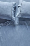 Anthropologie Tencel Linen Blend Sheet Set By  In Blue Size Pillowcase