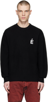 Etudes Studio Boris Monogram-intarsia Jumper In Black