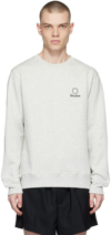 Etudes Studio Grey Organic Cotton Sweatshirt In Heather Grey