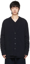 MAISON MARGIELA NAVY WOOL CARDIGAN