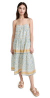 Birds Of Paradis Julien Strappy Dress In Honey Ivy