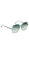Isabel Marant Oversized Square Acetate Sunglasses In Green