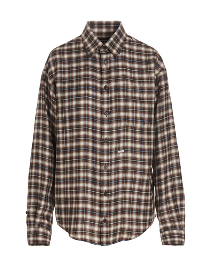 Dsquared2 Ex-boyfriend Button-down Shirt In Brown