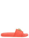 Versace Medusa Rubber Pool Slides In Orange