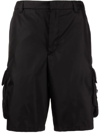 Prada Re-nylon Bermuda Shorts In Black